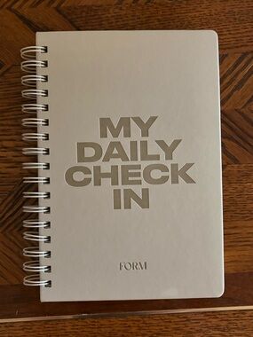 Affirmation notebook- cream, spiral bound, FORM